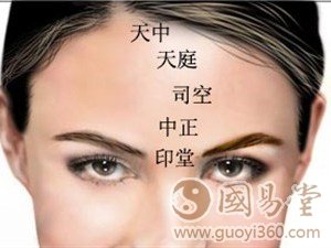 额头看相图解：面相额头看相方法大全